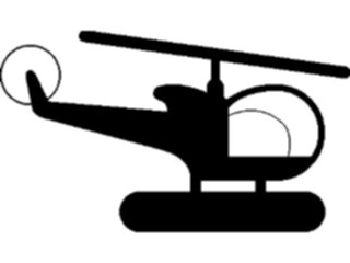 Sticker Custom Preview Image #131359 Transportation Silhouettes Helicopter6