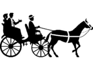 Sticker Custom Preview Image #131362 Transportation Silhouettes Horse Buggy