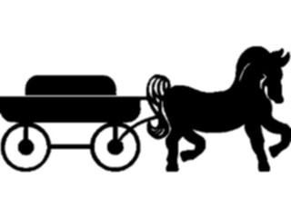 Sticker Custom Preview Image #131363 Transportation Silhouettes Horse Carriage