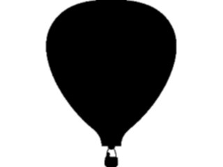 Sticker Custom Preview Image #131364 Transportation Silhouettes Hot Air Balloon