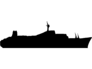 Sticker Custom Preview Image #131368 Transportation Silhouettes Merchant Ship2