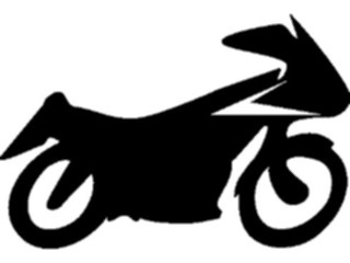 Sticker Custom Preview Image #131374 Transportation Silhouettes Motorcycle4