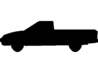 Sticker Custom Preview Image #131378 Transportation Silhouettes Pickup1