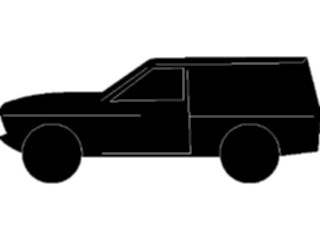 Sticker Custom Preview Image #131379 Transportation Silhouettes Pickup2