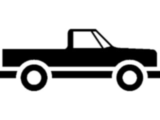 Sticker Custom Preview Image #131380 Transportation Silhouettes Pickup3