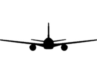 Sticker Custom Preview Image #131385 Transportation Silhouettes Plane04