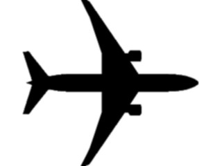 Sticker Custom Preview Image #131387 Transportation Silhouettes Plane06