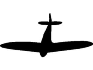 Sticker Custom Preview Image #131388 Transportation Silhouettes Plane07