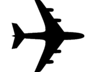 Sticker Custom Preview Image #131390 Transportation Silhouettes Plane09