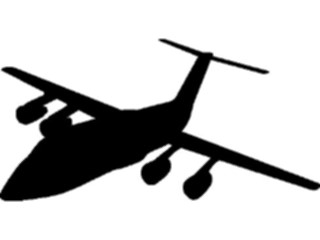 Sticker Custom Preview Image #131391 Transportation Silhouettes Plane10