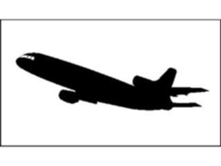 Sticker Custom Preview Image #131394 Transportation Silhouettes Plane13