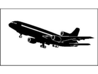 Sticker Custom Preview Image #131395 Transportation Silhouettes Plane14
