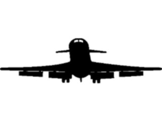 Sticker Custom Preview Image #131396 Transportation Silhouettes Plane15