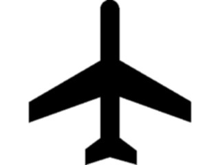 Sticker Custom Preview Image #131398 Transportation Silhouettes Plane17