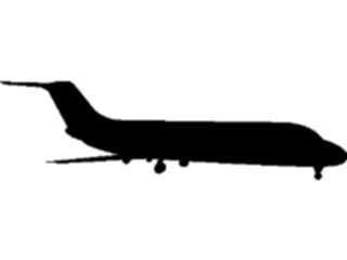 Sticker Custom Preview Image #131399 Transportation Silhouettes Plane18