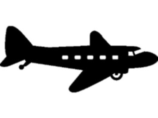 Sticker Custom Preview Image #131400 Transportation Silhouettes Plane19