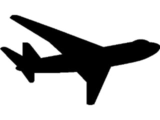 Sticker Custom Preview Image #131401 Transportation Silhouettes Plane20