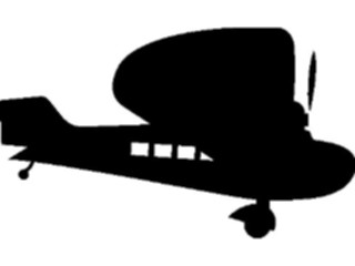 Sticker Custom Preview Image #131402 Transportation Silhouettes Plane21