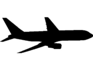 Sticker Custom Preview Image #131405 Transportation Silhouettes Plane7071