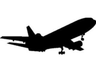 Sticker Custom Preview Image #131406 Transportation Silhouettes Plane7072