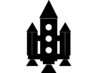 Sticker Custom Preview Image #131408 Transportation Silhouettes Rocket