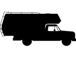 Sticker Custom Preview Image #131410 Transportation Silhouettes R V Truck2