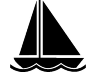 Sticker Custom Preview Image #131412 Transportation Silhouettes Sailboat1