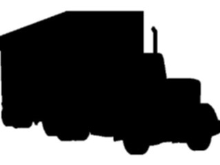 Sticker Custom Preview Image #131425 Transportation Silhouettes Semi3