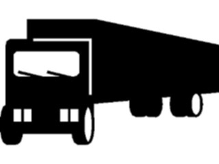 Sticker Custom Preview Image #131426 Transportation Silhouettes Semi4