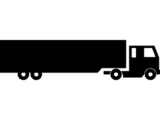 Sticker Custom Preview Image #131427 Transportation Silhouettes Semi5