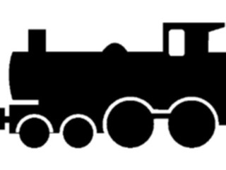 Sticker Custom Preview Image #131447 Transportation Silhouettes Steam Train1