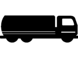 Sticker Custom Preview Image #131453 Transportation Silhouettes Tanker Truck