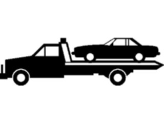 Sticker Custom Preview Image #131458 Transportation Silhouettes Tow Truck3