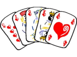 Sticker Custom Preview Image #131594 Travel Leisure Cards Hearts Royal Flush