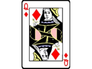 Sticker Custom Preview Image #131622 Travel Leisure Cards Queenof Diamonds