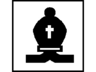 Sticker Custom Preview Image #131640 Travel Leisure Chess Bishop Black4