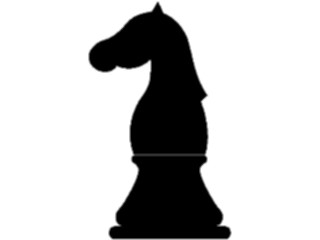 Sticker Custom Preview Image #131682 Travel Leisure Chess Knight Black1