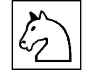 Sticker Custom Preview Image #131699 Travel Leisure Chess Knight White7