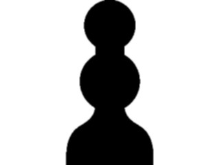 Sticker Custom Preview Image #131709 Travel Leisure Chess Pawn Black3