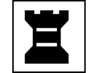 Sticker Custom Preview Image #131751 Travel Leisure Chess Rook Black4