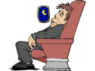 Sticker Custom Preview Image #131988 Travel Leisure Vacations Airline Passenger Asleep