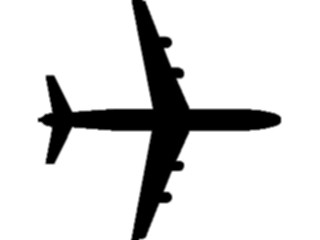 Sticker Custom Preview Image #132018 Travel Leisure Vacations Airplane Silhouette