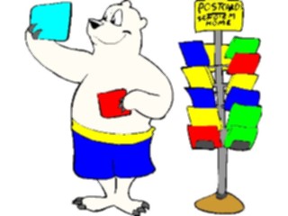 Sticker Custom Preview Image #132044 Travel Leisure Vacations Bear Lookingat Postcards