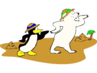 Sticker Custom Preview Image #132048 Travel Leisure Vacations Bear Penguinin Egypt