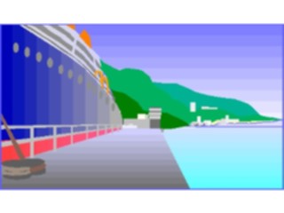 Sticker Custom Preview Image #132125 Travel Leisure Vacations Cruise Ship Docked