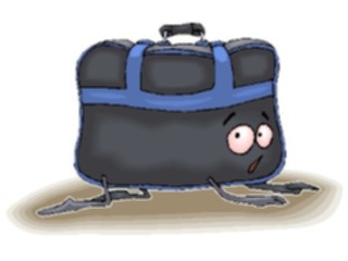 Sticker Custom Preview Image #132273 Travel Leisure Vacations Luggage Scared