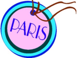 Sticker Custom Preview Image #132281 Travel Leisure Vacations Luggage Tag Paris