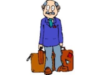 Sticker Custom Preview Image #132301 Travel Leisure Vacations Manwith Luggage03