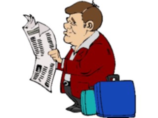 Sticker Custom Preview Image #132303 Travel Leisure Vacations Manwith Luggage05