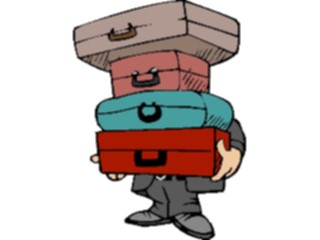 Sticker Custom Preview Image #132305 Travel Leisure Vacations Manwith Luggage07